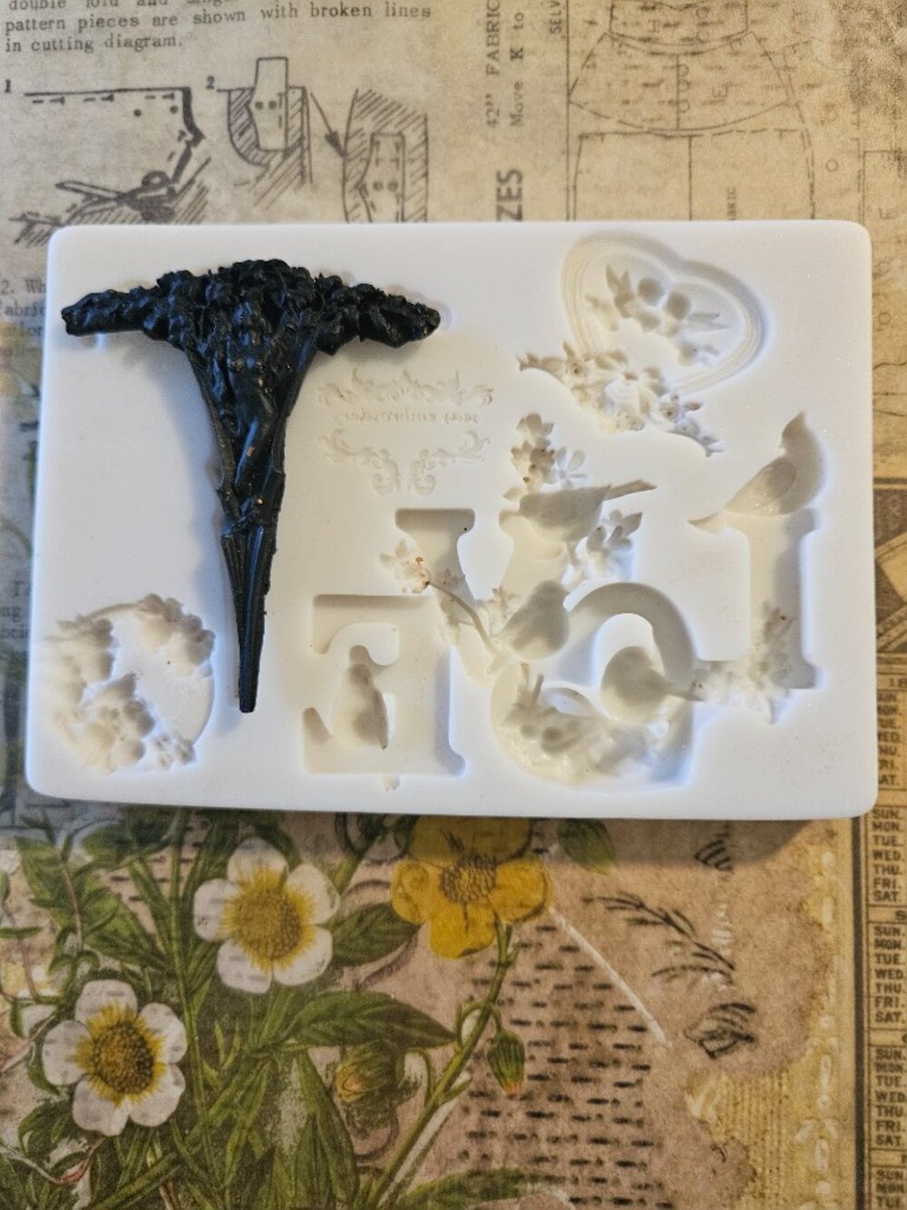 Mixed Media Silicone Mold